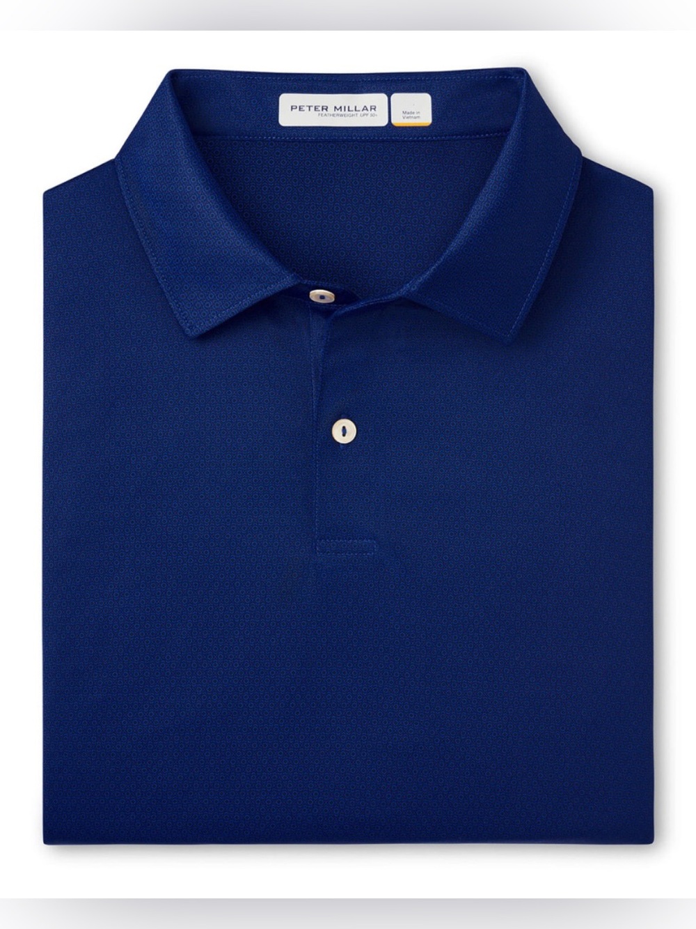 Peter Millar Tide Featherweight Geo Links Polo Size Large NWT